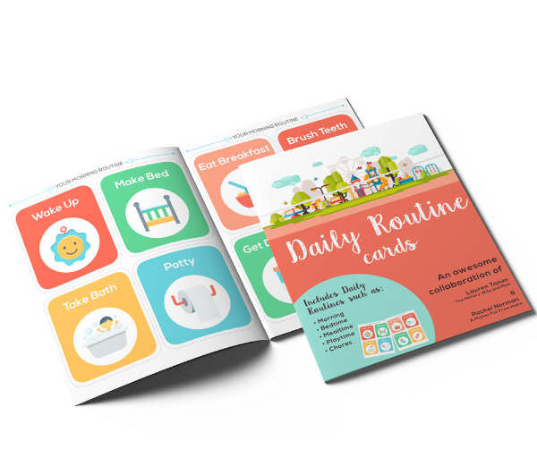 Printable daily routine picture cards for kids